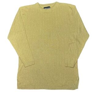 Sag Harbor Gold Sparkle LS Tunic Sweater Women’s Size 1X Round Neck